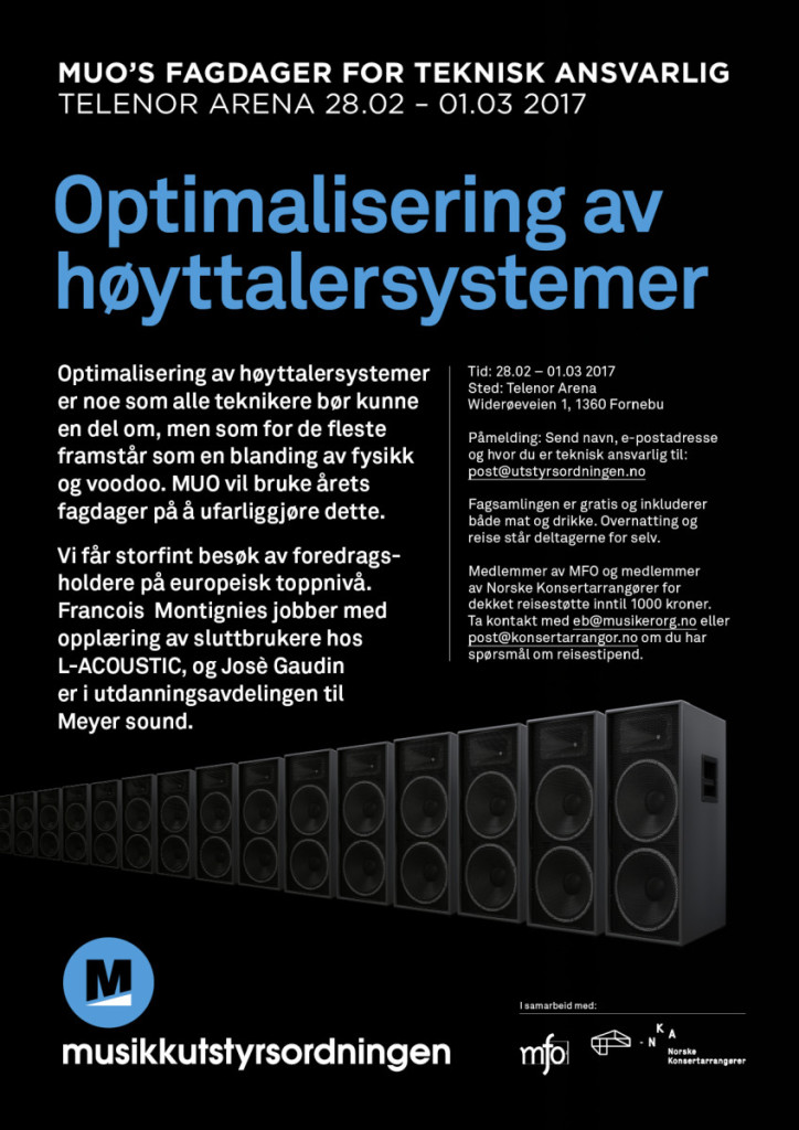 plakat til MUOs fagdag for teknisk ansvarlige