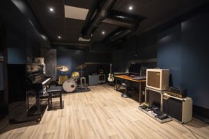 Øvingslokale med backline klar