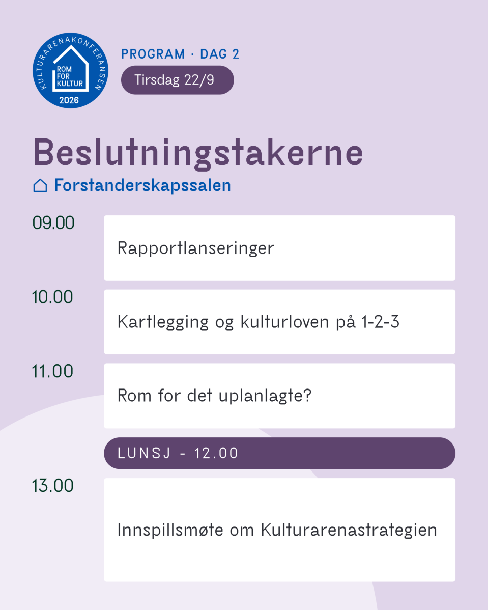 Beslutningstakerne: Parallellsesjoner i Forstanderskapssalen